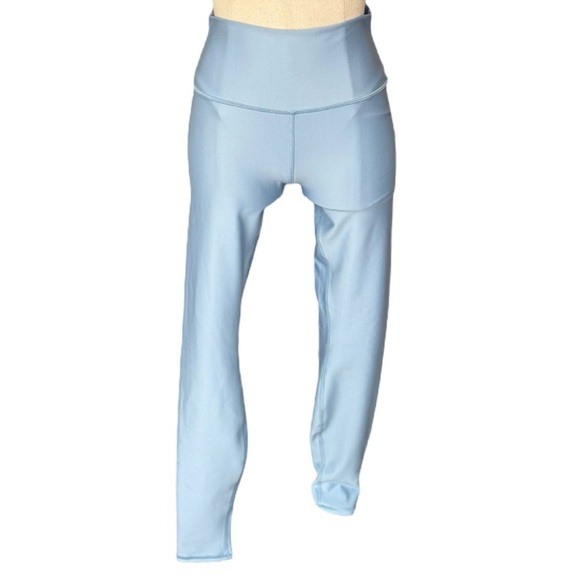 Alo Yoga Set Airlift Advantage Racerback Bra & High Waist Legging Celestial Blue - Picture 6 of 15